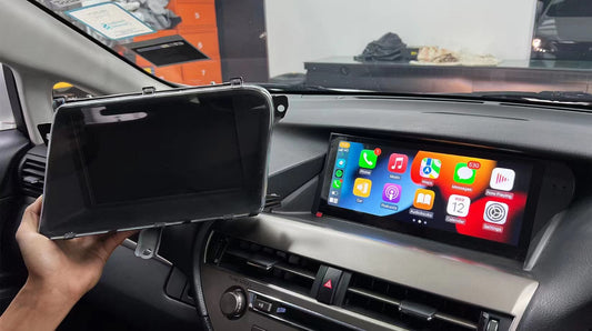 Crzcar free shipping 1920*720 10.25″ RHD Right hand drive Quaclomm Snapdragon Android Touch Screen for LEXUS RX 2009 2010 2011 2012 2013 2014 OEM FIT REPLACEMENT Built-in Wireless Apple CarPlay  Android Auto