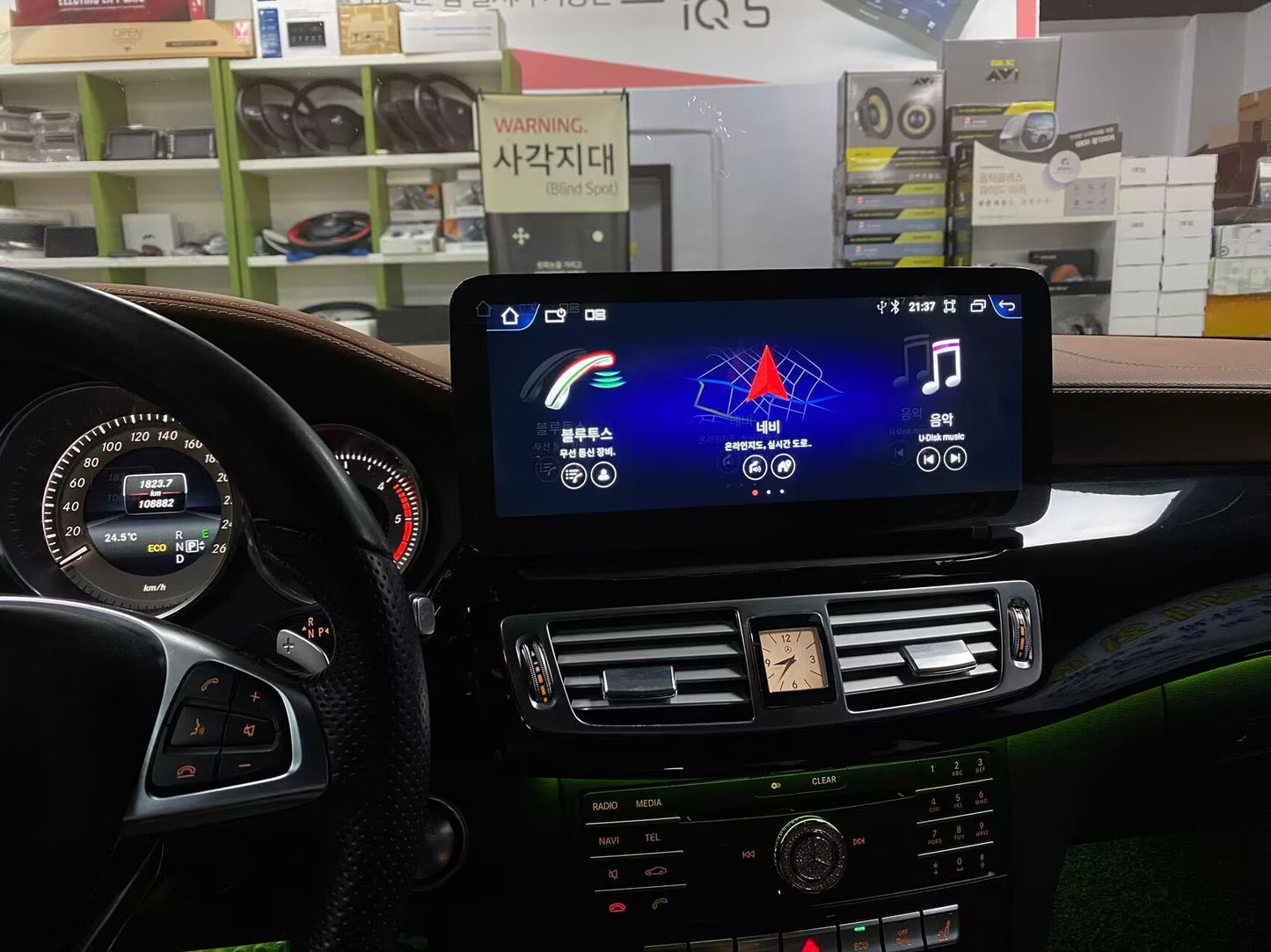 Crzcar free shipping 1920*720 Mercedes Benz CLS class W218 NTG5.0 2015-2018 10.25″ 12.3'' Android Touch Screen Built-in Wireless Apple CarPlay  Android Auto