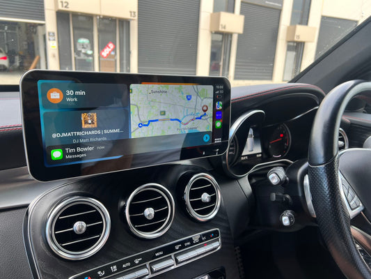 Crzcar free shipping 1920*720 Mercedes Benz C class W205 2015-2018 NTG5.0 10.25″ 12.3'' Android Touch Screen Built-in Wireless Apple CarPlay Android Auto