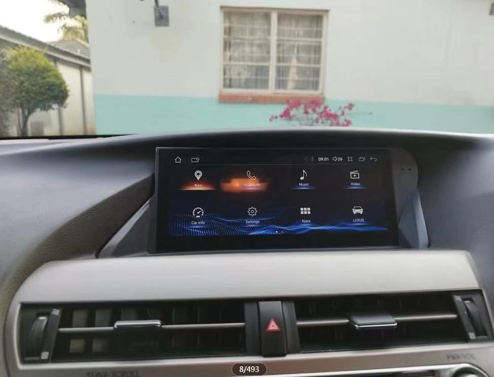 Crzcar free shipping 1920*720 10.25″ RHD Right hand drive Quaclomm Snapdragon Android Touch Screen for LEXUS RX 2009 2010 2011 2012 2013 2014 OEM FIT REPLACEMENT Built-in Wireless Apple CarPlay  Android Auto