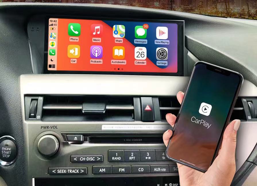 Crzcar free shipping 1920*720 10.25″ Quaclomm Snapdragon Android Touch Screen for LEXUS RX 2009 2010 2011 2012 2013 2014 OEM FIT REPLACEMENT Built-in Wireless Apple CarPlay  Android Auto