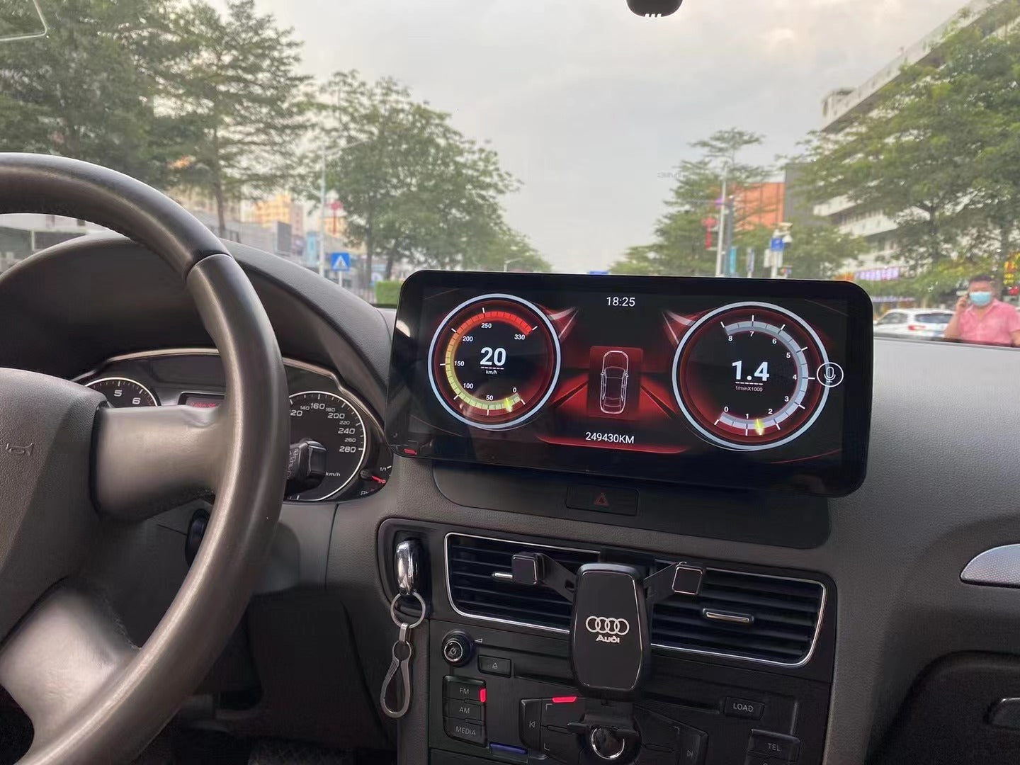 Crzcar free shipping for Audi Q5 Android 13 10.25'' 12.3'' 2009-2016 screen Quaclomm Snapdragon 8 core Wireless Apple CarPlay Android Auto