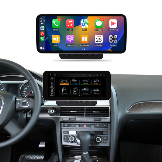 Crzcar free shipping for Audi A6 Android 13 10.25'' 12.3'' 2005-2011 screen Quaclomm Snapdragon 8 core Wireless Apple CarPlay Android Auto