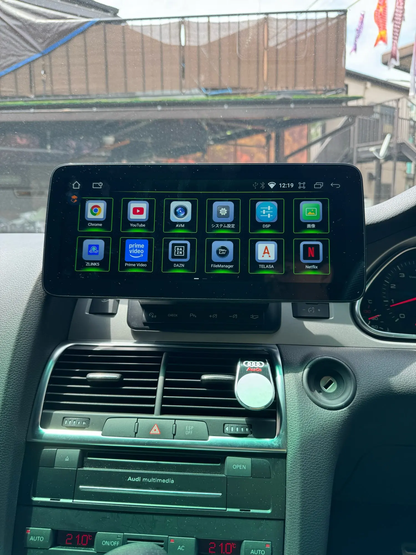 Crzcar free shipping for Audi A6 RHD Right hand drive Android 13 10.25'' 12.3'' 2005-2011 screen Quaclomm Snapdragon 8 core Wireless Apple CarPlay Android Auto