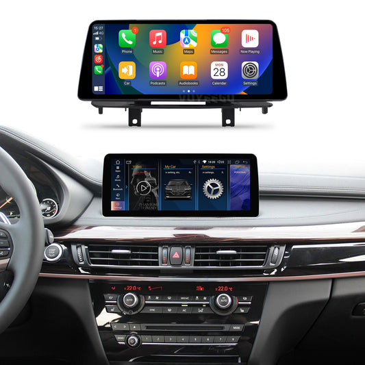 Crzcar free shipping 1920*720 quaclomm BMW X5 X6 F15 F16 NBT EVO OEM FIT REPLACEMENT 10.25″ 12.3'' Android Touch Screen Built-in Wireless Apple CarPlay Android Auto