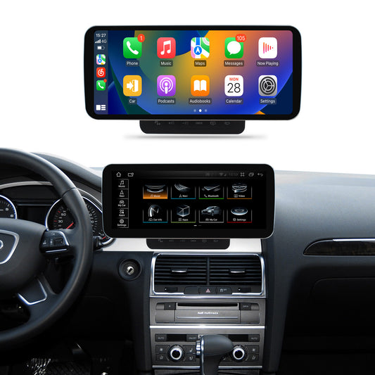 Crzcar free shipping for Audi Q7 Android 13 10.25'' 12.3'' 2005-2015 screen Quaclomm Snapdragon 8 core Wireless Apple CarPlay Android Auto