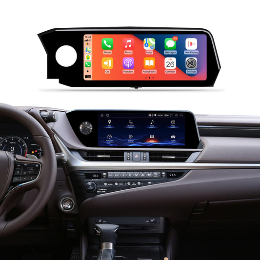 Crzcar free shipping 1920*720 12.3'' RHD Right hand Drive Android Touch Screen for LEXUS ES 2020 2021 OEM FIT REPLACEMENT| GPS | WIFI | BT | Built-in Wireless Apple CarPlay  Android Auto