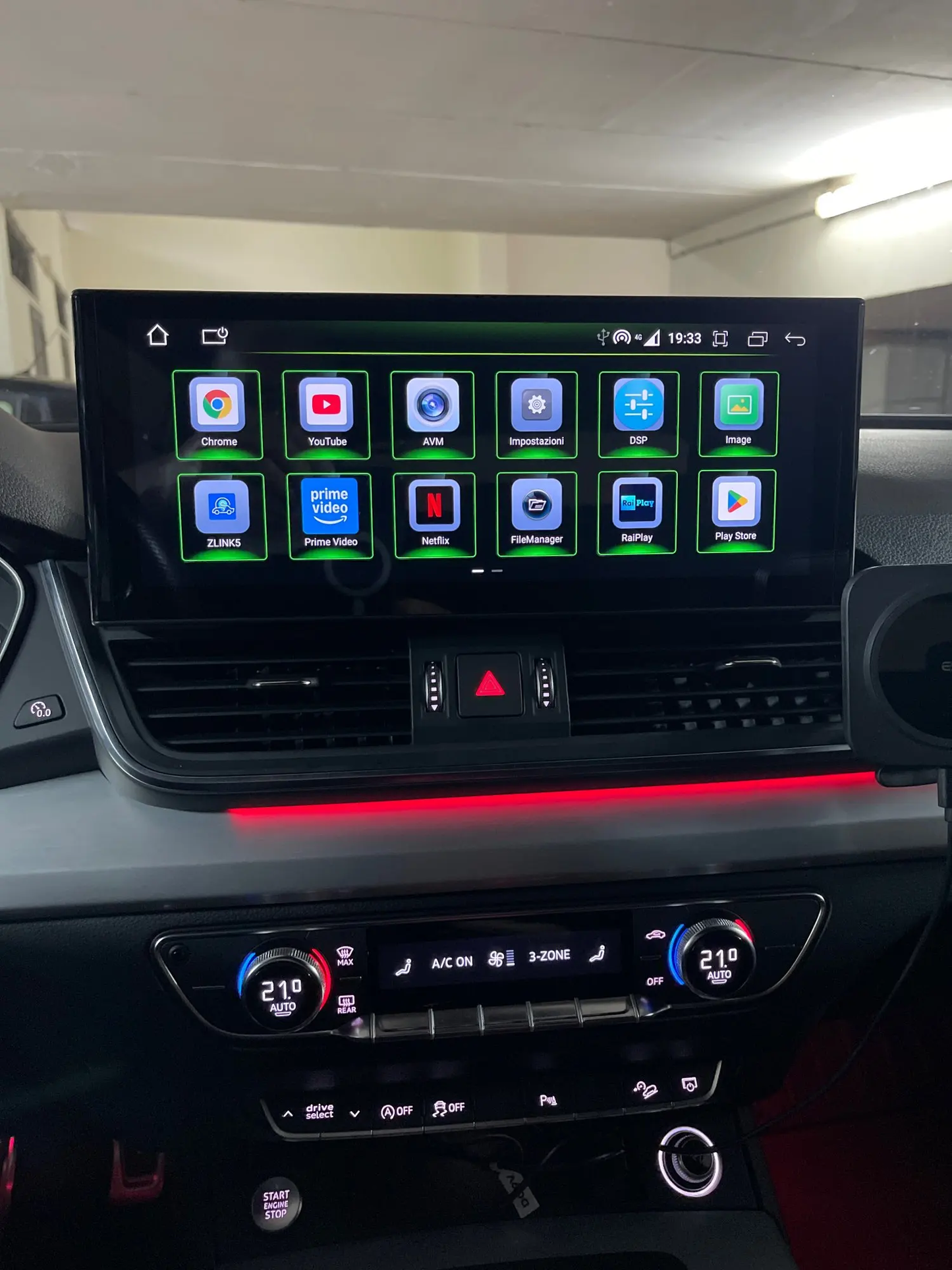 Crzcar free shipping for Audi A4 A5 B9 Android 13 12.3'' screen Quaclomm Snapdragon 8 core Wireless Apple CarPlay Android Auto