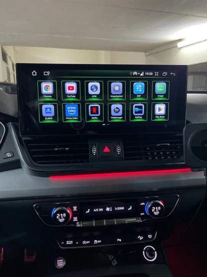 Crzcar free shipping for Audi A4 A5 B9 Android 13 12.3'' screen Quaclomm Snapdragon 8 core Wireless Apple CarPlay Android Auto