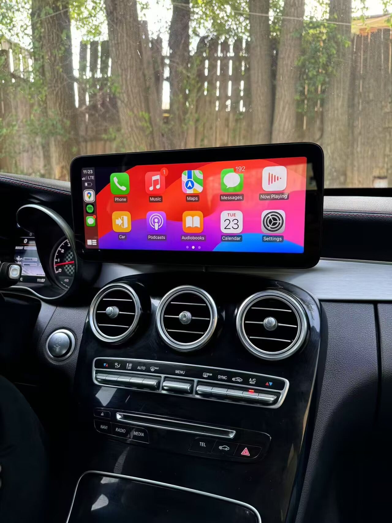 Crzcar free shipping 1920*720 Mercedes Benz C class W205 2015-2018 NTG5.0 10.25″ 12.3'' Android Touch Screen Built-in Wireless Apple CarPlay Android Auto