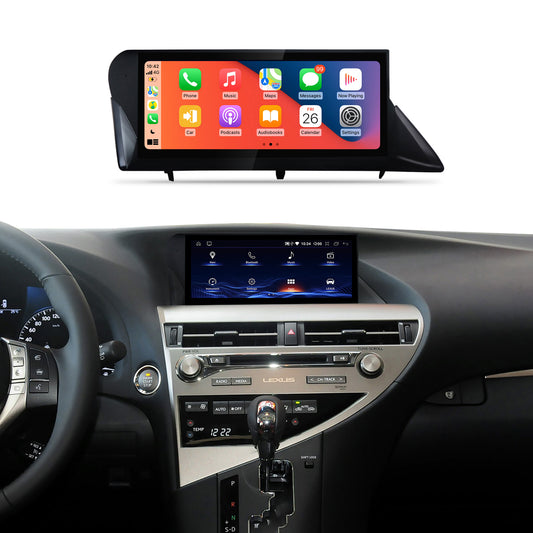 Crzcar free shipping 1920*720 10.25″ Quaclomm Snapdragon Android Touch Screen for LEXUS RX 2009 2010 2011 2012 2013 2014 OEM FIT REPLACEMENT Built-in Wireless Apple CarPlay  Android Auto
