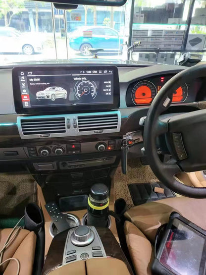 Crzcar free shipping 1920*720 quaclomm BMW 7 Series E65 OEM FIT REPLACEMENT 10.25″ 12.3'' Android Touch Screen Built-in Wireless Apple CarPlay Android Auto