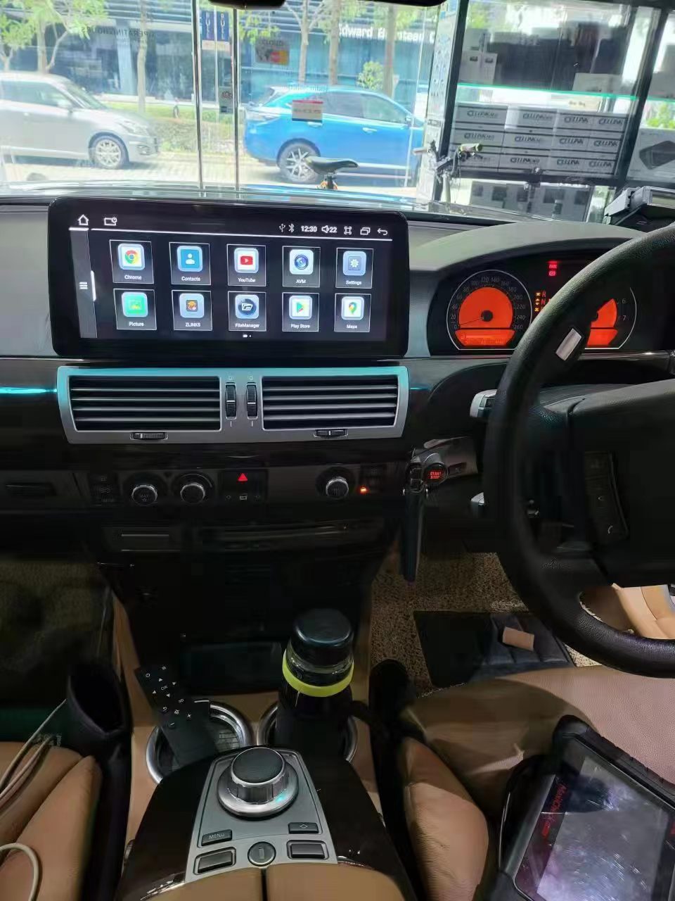 Crzcar free shipping 1920*720 quaclomm BMW 7 Series E65 OEM FIT REPLACEMENT 10.25″ 12.3'' Android Touch Screen Built-in Wireless Apple CarPlay Android Auto