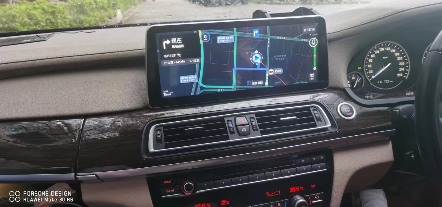 Crzcar free shipping 1920*720 quaclomm BMW 7 Series F01 CIC NBT OEM FIT REPLACEMENT 10.25″ 12.3'' Android Touch Screen Built-in Wireless Apple CarPlay Android Auto