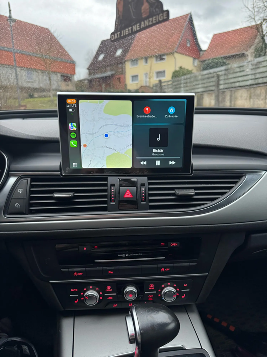 Crzcar free shipping for Audi A6 Android 13 9'' 2012-2019 screen Quaclomm Snapdragon 8 core Wireless Apple CarPlay Android Auto