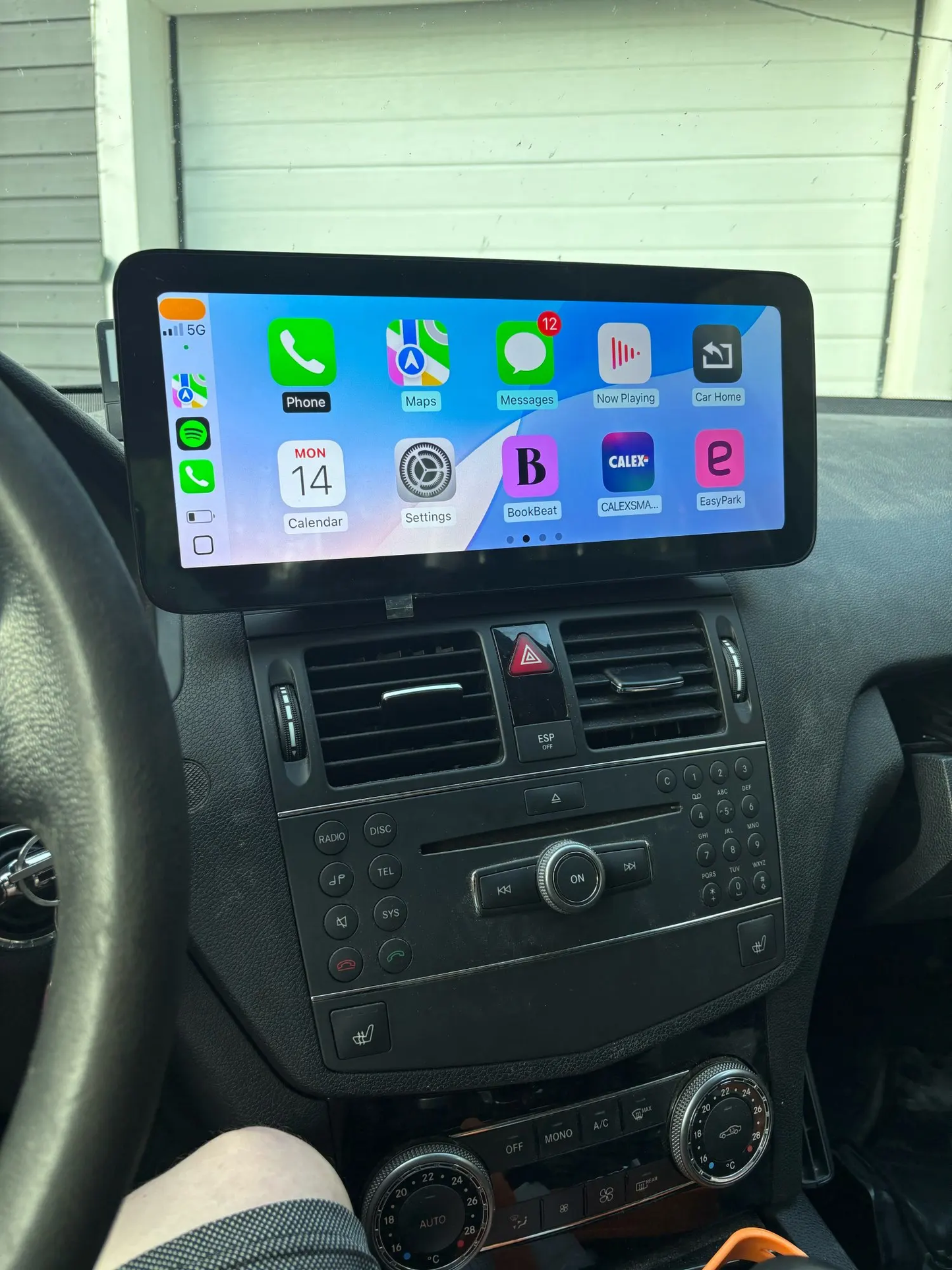 Crzcar free shipping 1920*720 Mercedes Benz C class W204 NTG4.0 2008-2010 10.25″ 12.3'' Android Touch Screen Built-in Wireless Apple CarPlay  Android Auto