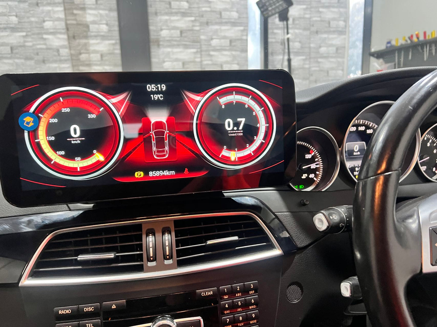 Crzcar free shipping 1920*720 Mercedes Benz C class W204 NTG4.5 2011-2014 10.25″ 12.3'' Android Touch Screen Built-in Wireless Apple CarPlay  Android Auto