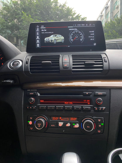 Crzcar free shipping for BMW E81 E82 E87 E88 1 Series 2series NON CCC CIC Android 13 12.3'' screen Quaclomm Snapdragon 680 8 core Wireless Apple CarPlay Android Auto