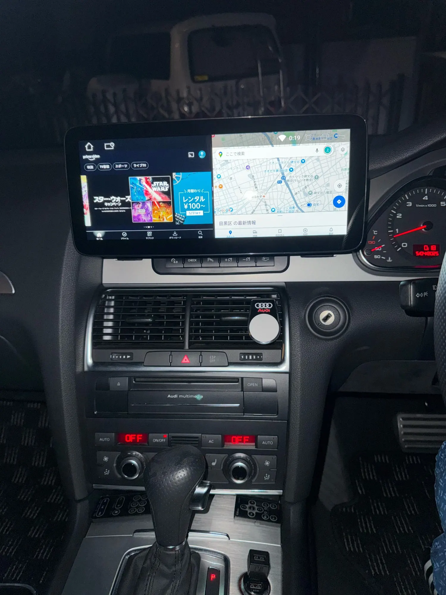 Crzcar free shipping for Audi A6 RHD Right hand drive Android 13 10.25'' 12.3'' 2005-2011 screen Quaclomm Snapdragon 8 core Wireless Apple CarPlay Android Auto