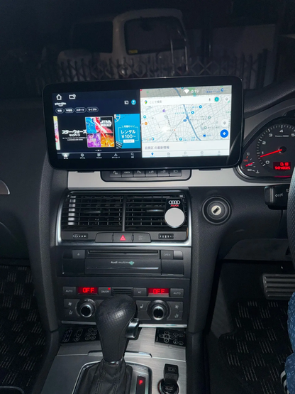 Crzcar free shipping for Audi A6 RHD Right hand drive Android 13 10.25'' 12.3'' 2005-2011 screen Quaclomm Snapdragon 8 core Wireless Apple CarPlay Android Auto