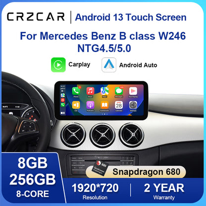 For Mercedes Benz B class W246 NTG4.5 NTG5.0 android touch screen android auto carplay