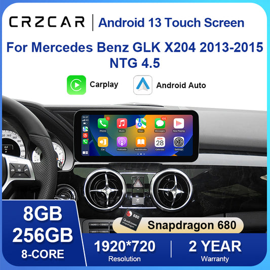 For Mercedes Benz GLK X204 2013-2015 NTG4.5 android touch screen carplay android auto
