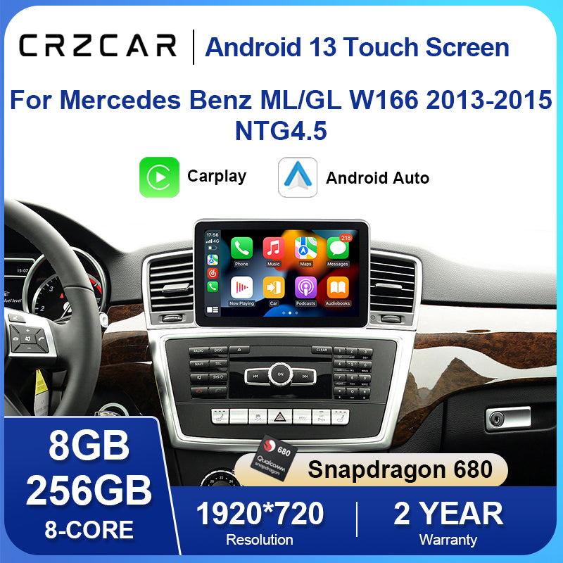 For Mercedes Benz ML GL W166 2013-2015 NTG4.5 9inch android touch screen carplay android auto