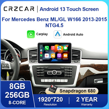 For Mercedes Benz ML GL W166 2013-2015 NTG4.5 9inch android touch screen carplay android auto