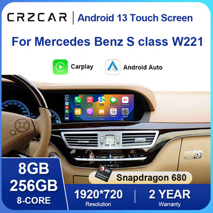 For Mercedes Benz S class_W221 android screen carplay 