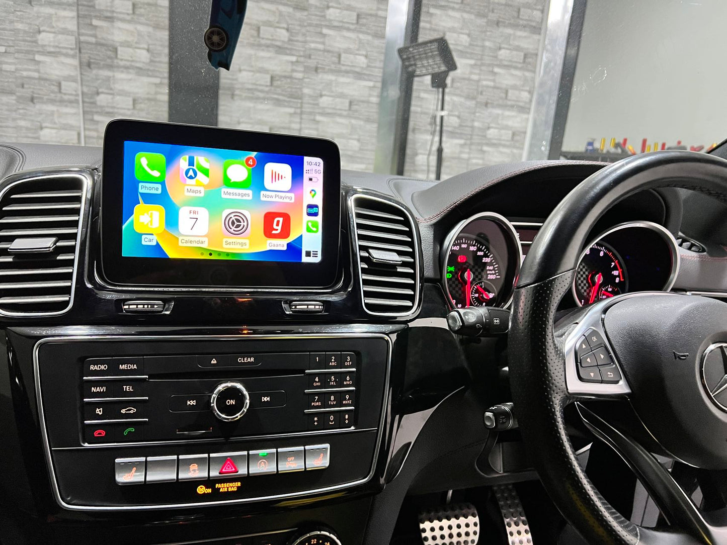 Crzcar free shipping 1920*720 Mercedes Benz GLE GLS NTG5.0 2015-2018  9'' 12.3'' Android Touch Screen Built-in Wireless Apple CarPlay  Android Auto