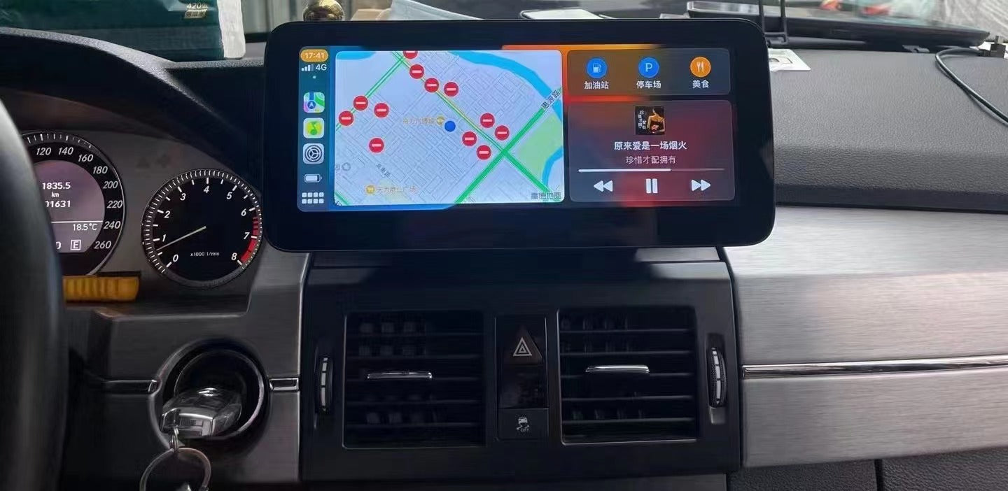 Crzcar free shipping 1920*720 Mercedes Benz GLK X204 LHD NTG4.0 2008-2012 10.25″ 12.3'' Android Touch Screen Built-in Wireless Apple CarPlay  Android Auto