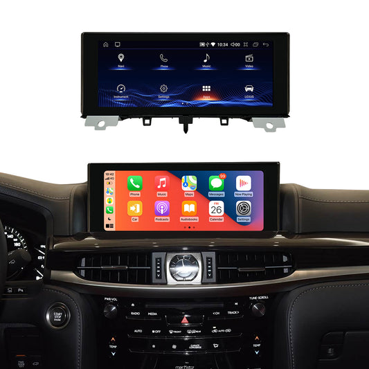 Crzcar free shipping 1920*720 12.3″  Android Touch Screen for LEXUS LX 2014 2015 2016 2017 2018 2019 2020 OEM FIT REPLACEMENT| GPS | WIFI | BT | Built-in Wireless Apple CarPlay  Android Auto