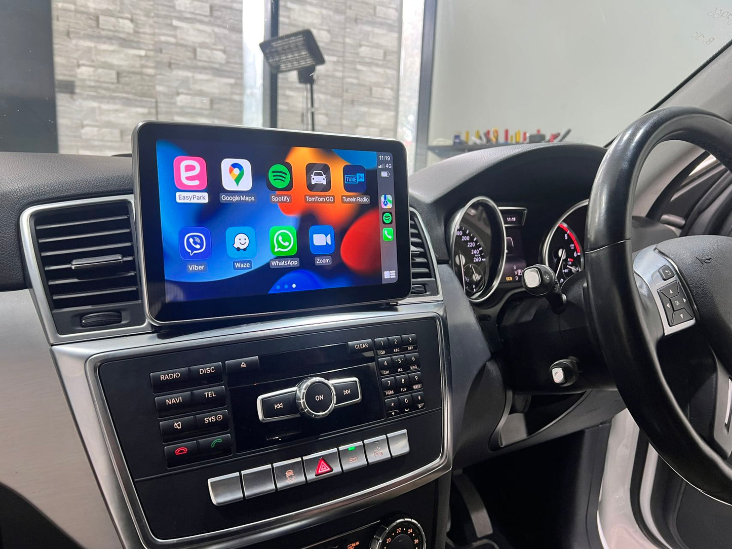 Crzcar free shipping 1920*720 Mercedes Benz ML GL NTG4.5 2013-2015 9'' 12.3'' Android Touch Screen Built-in Wireless Apple CarPlay  Android Auto