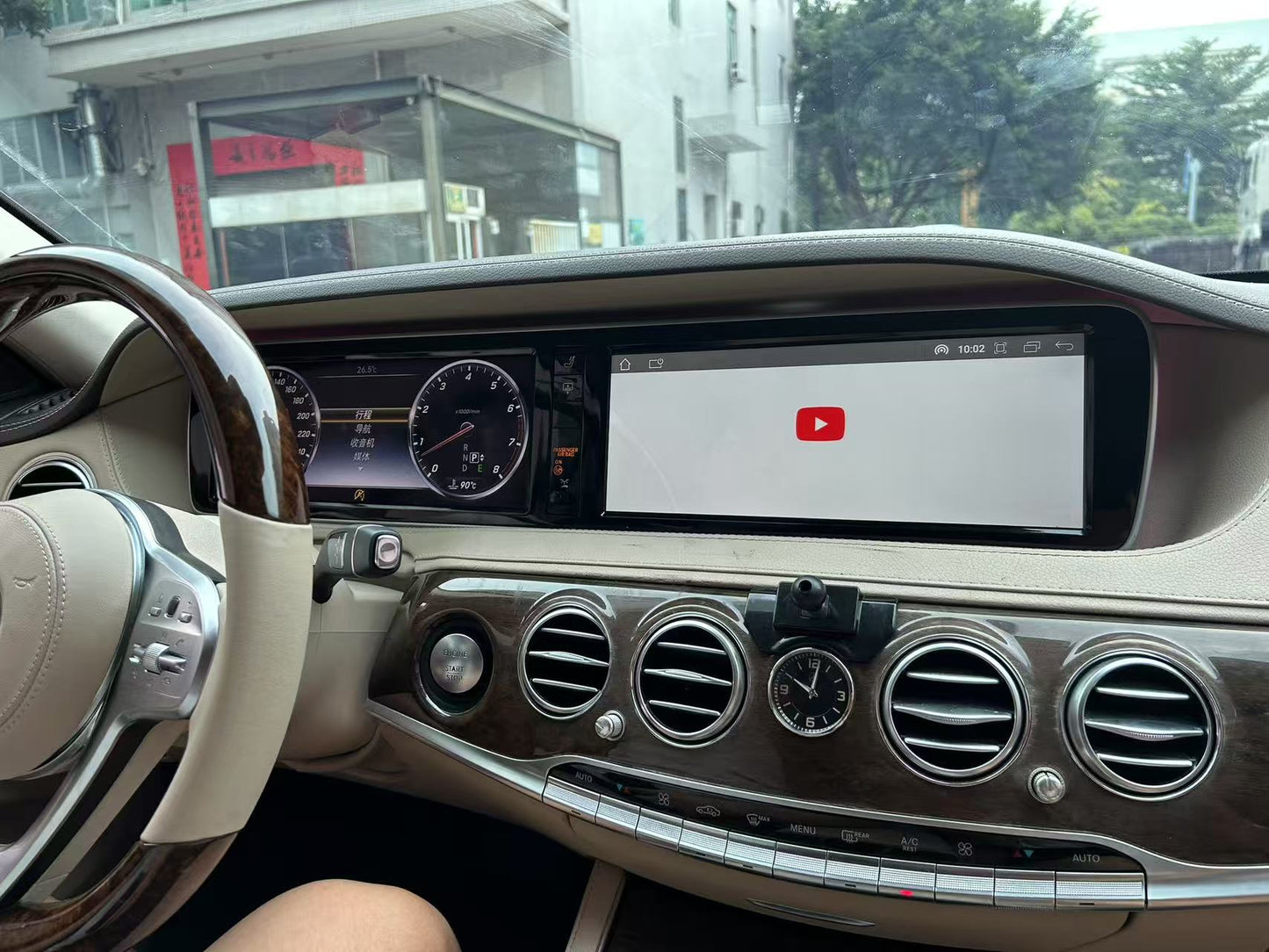 Crzcar free shipping 1920*720 Mercedes Benz S class W222 NTG5.0 2014-2017 12.3'' Android Touch Screen Built-in Wireless Apple CarPlay  Android Auto